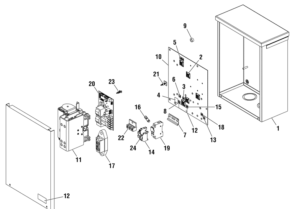 Transfer Switch Diagram and Parts List for 071060-0  Briggs and Stratton Generator